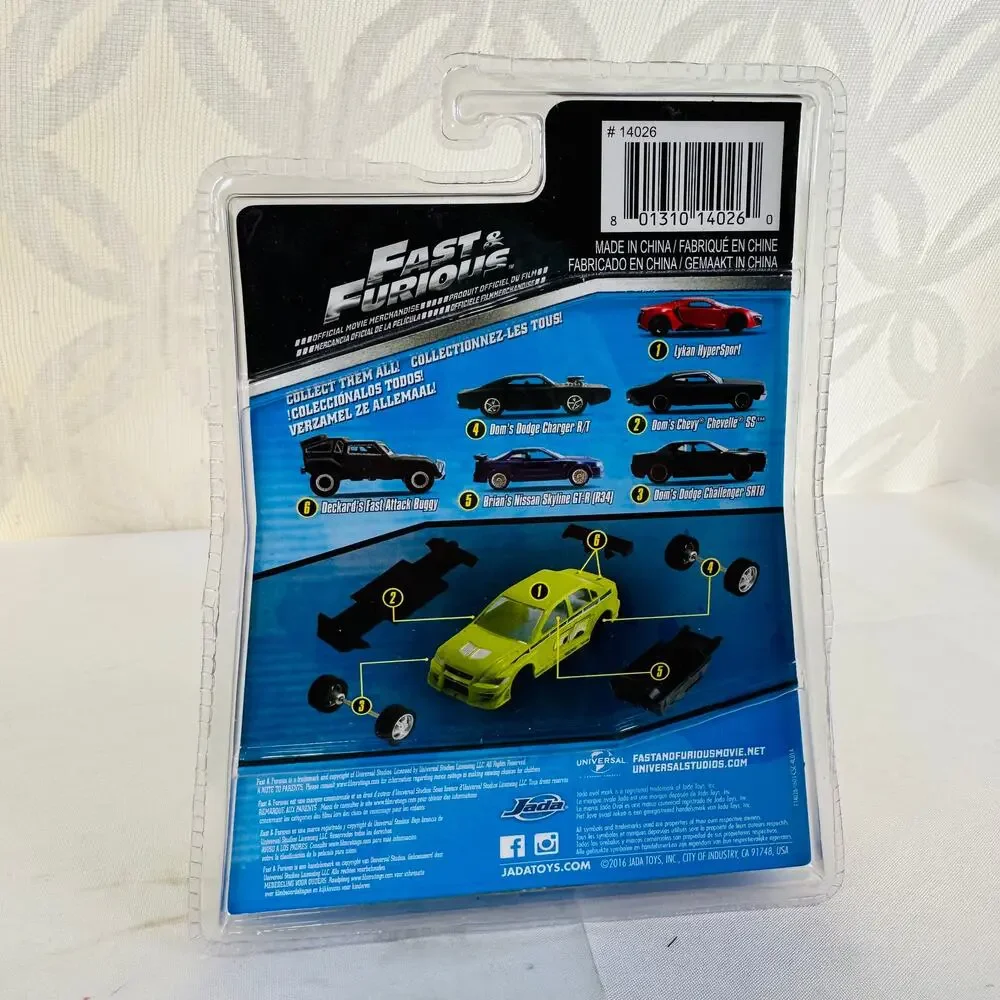 Jada Fast & Furious Doms‎ Dodge Charger R/T Build N' Collect Brian's Mitsubishi